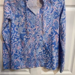 Lilly Pulitzer Blue and Pink Cotton Top size XXS
